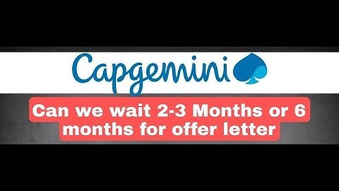 Capgemini loi not received| Capgemini loi received but not DOJ| How much time takes to receive loi