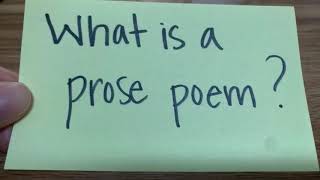 Prompt Prompts: Prose Poems