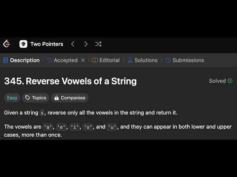 Reverse Vowels of a String | Simple solution | LeetCode 345 | Golang
