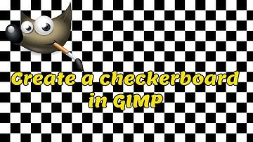 Easily create a checkerboard background in GIMP