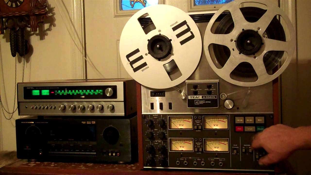 TEAC A-3340S Reel to Reel Tape Deck/Recorder Serviced and working with New  Belts. ZCUCKOO 