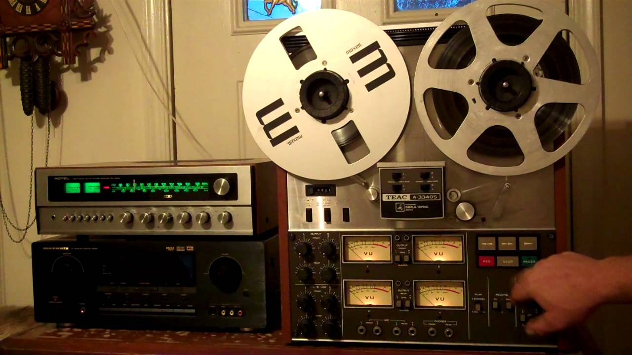 TEAC A-3340S Reel to Reel Tape Deck/Recorder Serviced and working