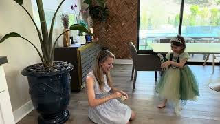 Hulaha Green Anna Princess Dress Try On Review | Girls Queen Costume Set screenshot 1