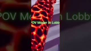 POV moder in lobby