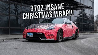 370z gets Insane Christmas Wrap!!