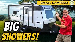 🚿 2 Small Travel Trailers With Surprisingly Big Bathrooms and Showers
