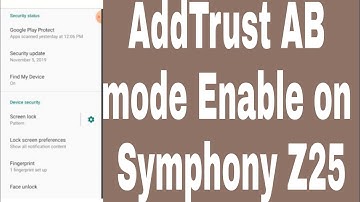 AddTrust AB mode Enable on Symphony Z25