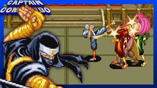 Captain Commando (Arcade) Stage 3 - NINJA HOUSE | Playing With Ginzu (Sho)
