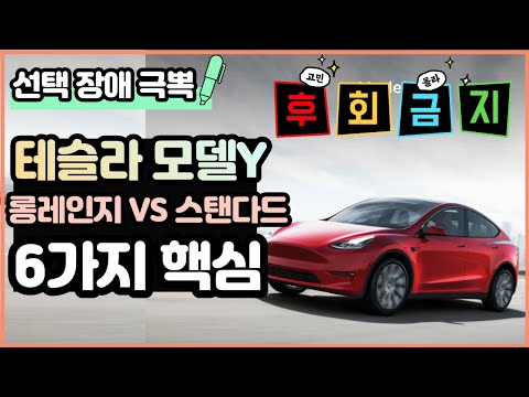테슬라 모델Y 롱레인지 <strong>VS</strong> 스탠다드 선택 고민 해결! 전기차 보조금, 가격이 다가 <strong>아니에요</strong>