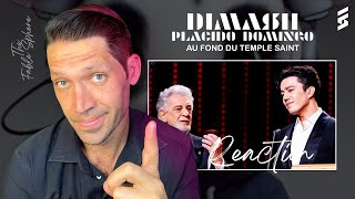 HE IS JUST A PRO!! Dimash & Placido Domingo - Au fond du Temple Saint (Reaction)