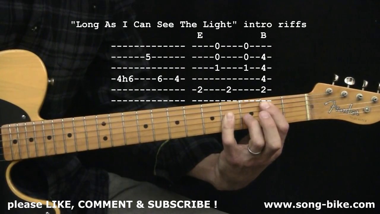 Long As I Can See The Light By Creedence Clearwater Revival 365 Riffs For Beginning Guitar Youtube