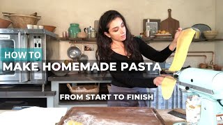 How to Make Homemade Pasta Dough with Emilie Raffa | theclevercarrot.com