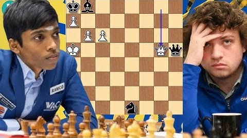 Chess Game Hans Niemann vs Rameshbabu Praggnanandhaa #chessgame 