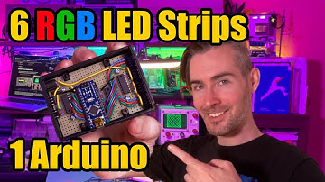 Control 6 RGB LED strips with 1 Arduino
