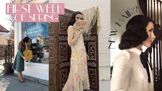 First Week of Spring  Haircut, Thrifting, NOTL and more! | Carolina Pinglo