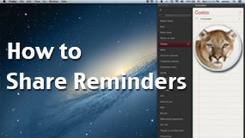 How to share reminders using iOS 6 and iCloud