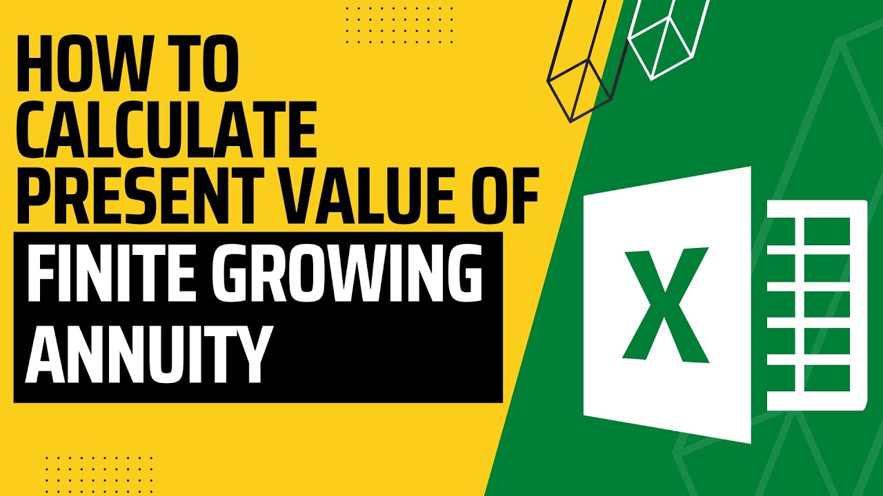 COMPUTING THE VALUE OF A FINITE GROWING ANNUITY USING MICROSOFT EXCEL COMPUTING THE VALUE OF A FINITE GROWING ANNUITY USING MICROSOFT EXCEL