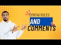 Java Syntax Rules & Comments Explained | Java Basics for Beginners
