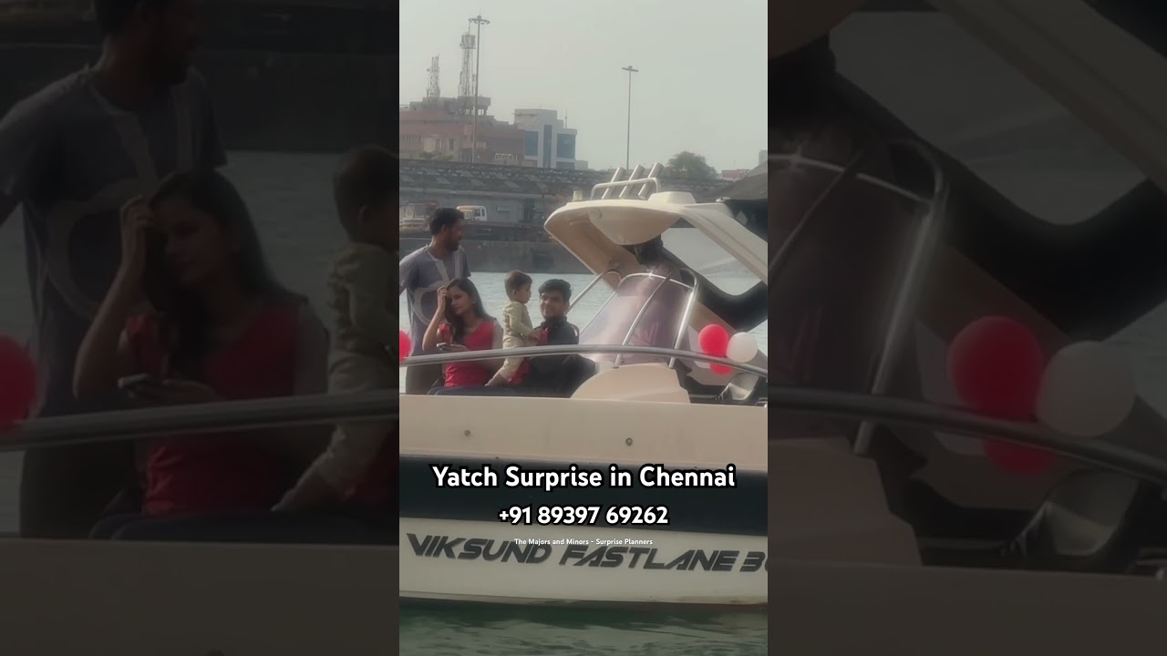 💥Birthday Surprise 😍 Yatch ride in Chennai💥 +91 89397 69262🤩