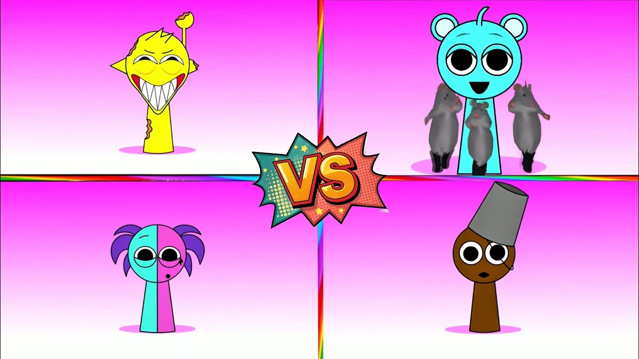 Sprunki OC:  Yellow sprunki🆚 Rat dance Sprunki🆚 Bedro Sprunki 🆚 | Tiles hop EDM rush