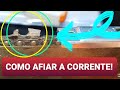 Como afiar / amolar a corrente da MOTOSSERRA ( usando uma das ferramentas especiais).