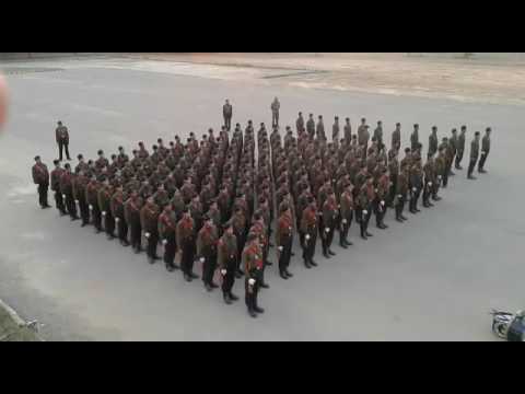 Indian army garhwal rifle training session  drill at lansdone