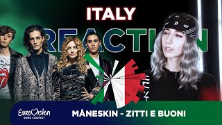 Måneskin - ZITTI E BUONI / reaction / Italy Eurovision 2021 / Італія Євробачення 2021 реакція