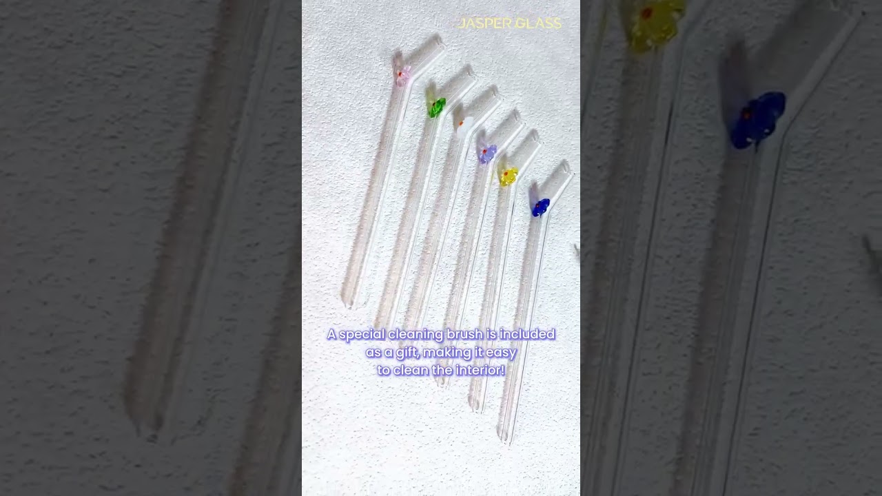 The ultimate Eco-friendly alternative - High borosilicate glass straws! 