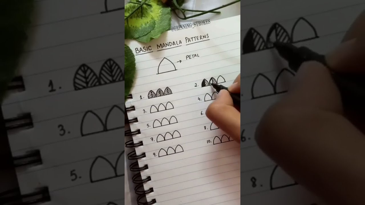 Basic Mandala Patterns Basics Mandalabasics Mandalapatterns Beginner Easy