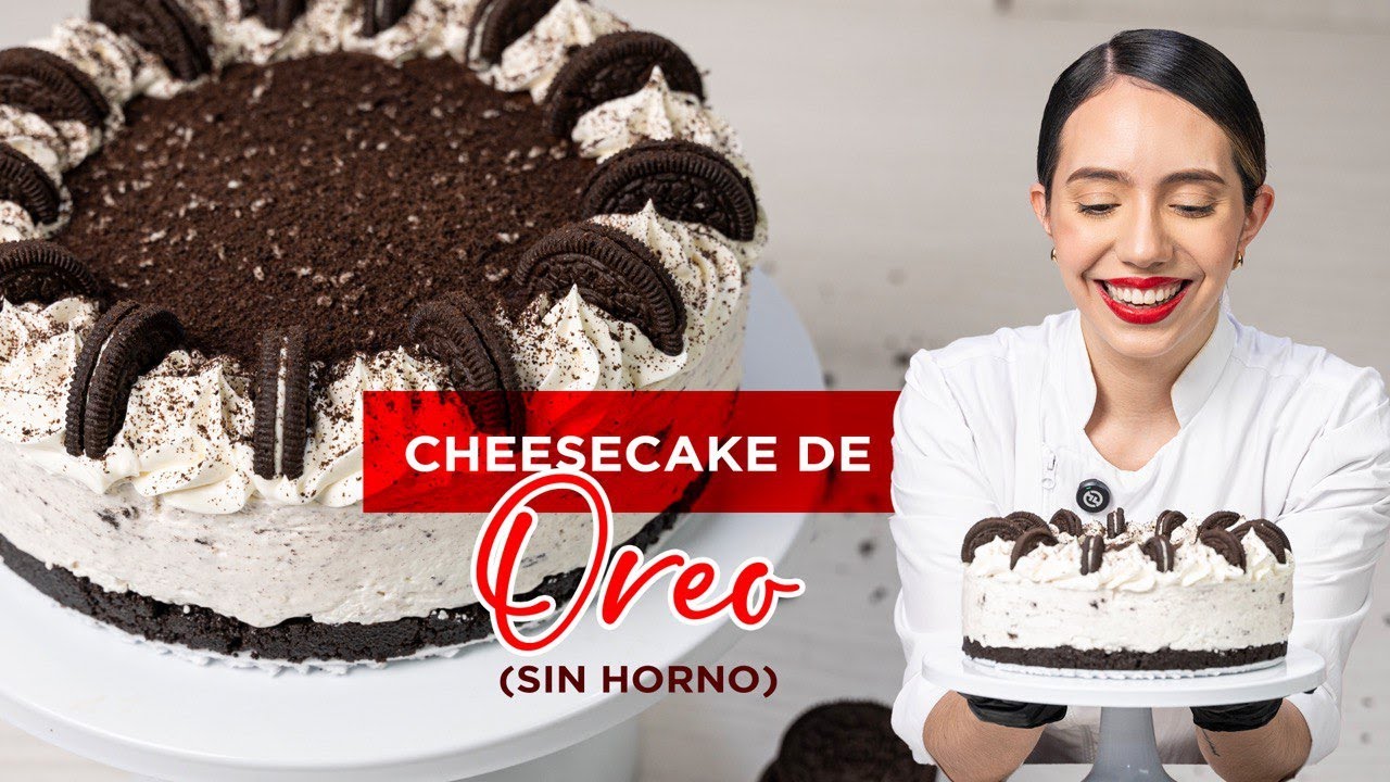 CHEESECAKE DE OREO | Sin horno y con solo 5 ingredientes.🔥