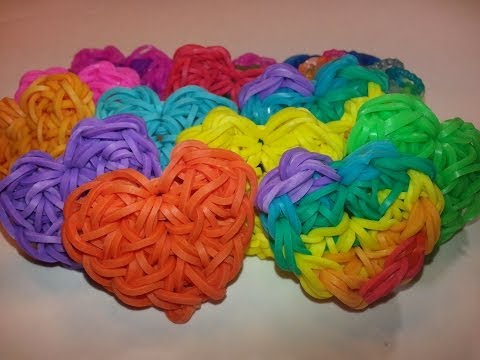 Video: How To Weave A Beautiful Heart Out Of Rubber Bands