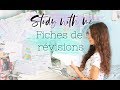 Study with me  fiches de rvisions