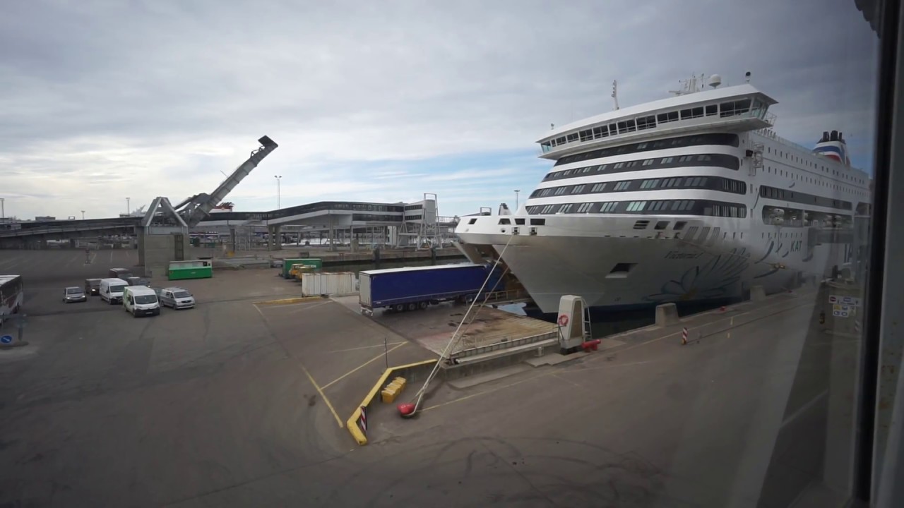 Estonia, Tallin, boarding cruise ship MS Victoria I - MacGREGOR / KONE elevator