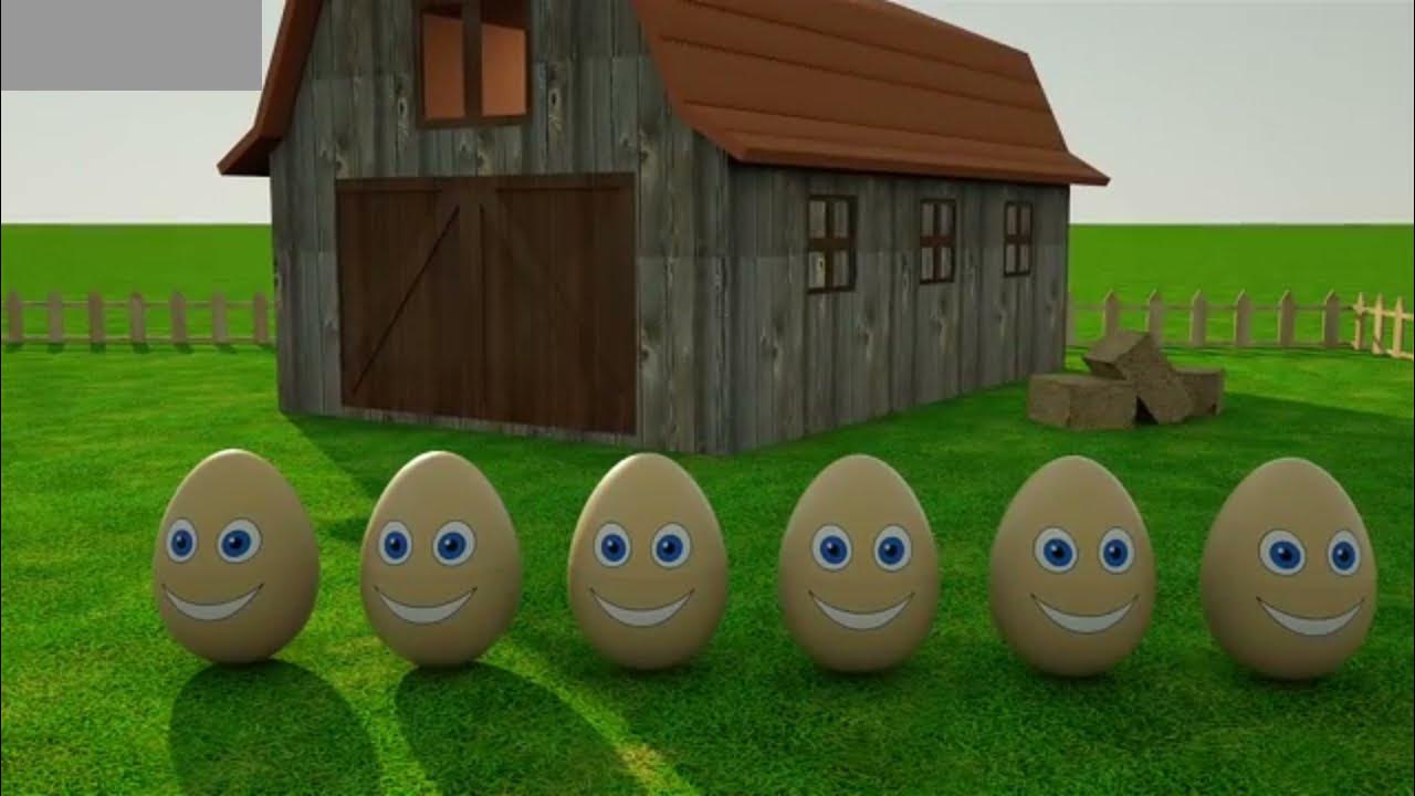 Learning Colors Colorful Eggs on a Farm YouTube