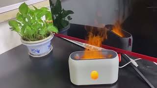 Simulation Flame Mute Aroma Diffuser Humidifier
