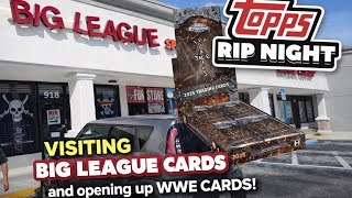 Wwe Card Opening Big League Cards Getting Ready For Topps Rip Night