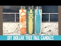 Make DIY Dollar Tree Fall Candles With Me Using A Cricut or Silhouette Cutting Machine