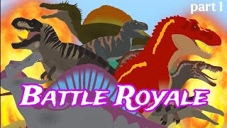 Tyranosaurus Vs Spinosaurus Battle Royale Part 1 Stick Nodes Pro