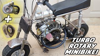 TURBO ROTARY MINIBIKE gets a Carb and Charge Pipe! Episode 2