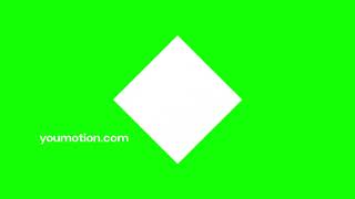 Diamond Shape Element on Green Screen