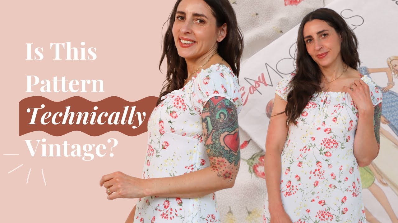 I sewed a 90s laura ashley dress pattern sew with sarai ep 4 youtube