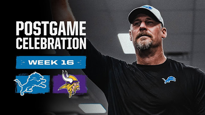 Lions at Vikings DIVISION CHAMPIONS postgame locker room celebration