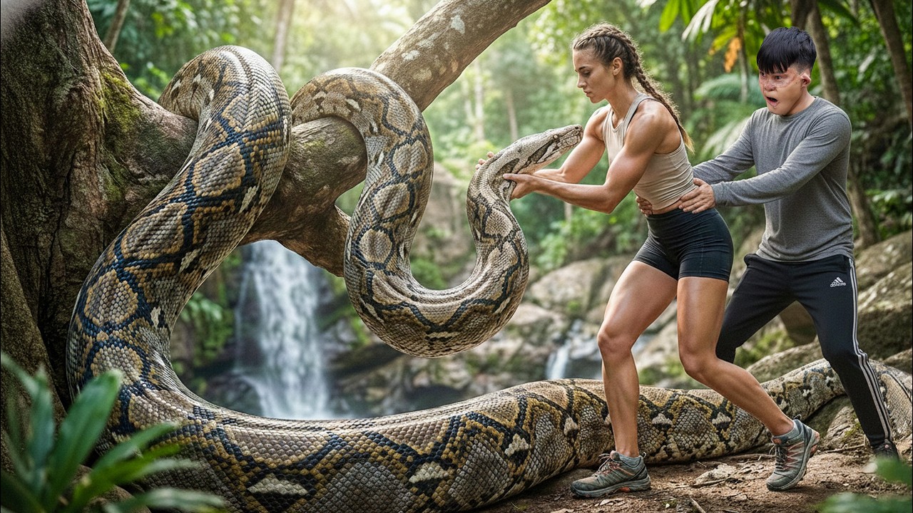 Shocking! Discovered a Giant Python, Woman Tamed It with Bare Hands - What Happens Next?