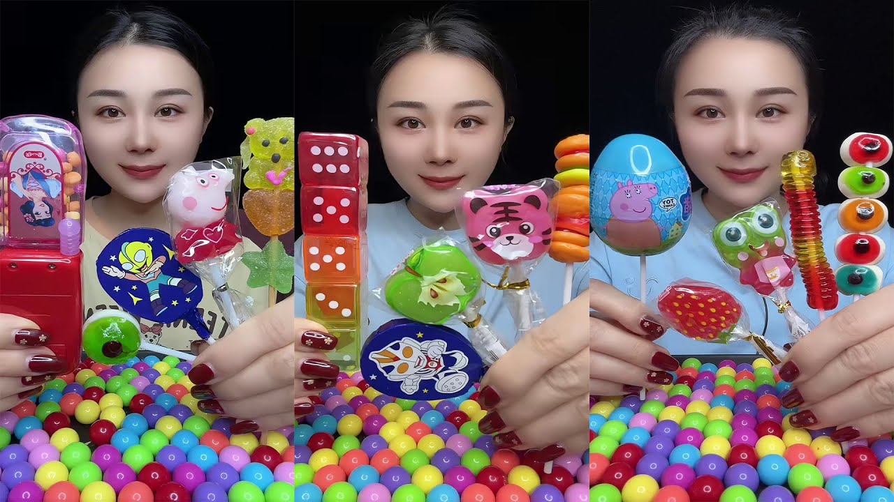 🚗🍭 ASMR-видео с автомобильными конфетами, желе в виде эмодзи и разноцветными леденцами 🎧✨ Суперпр...