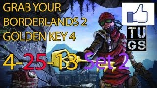 2X Sets Of Free Golden Key SET 2 Borderlands 2 SHIFT CODES 4-25-13 360, PC, MAC & PS3