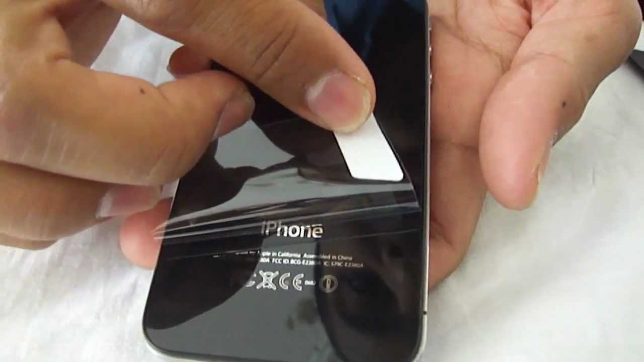 Screen Protector Demo iPhone 4/4S - Back