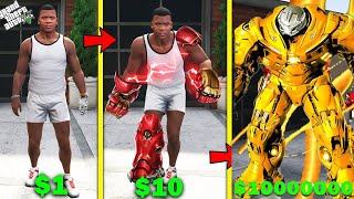 Franklin Upgrading $1 Hulkbuster To $ 1,000,000,000 Hulkbuster In GTA 5 | Shinchan In GTA 5 | Mods