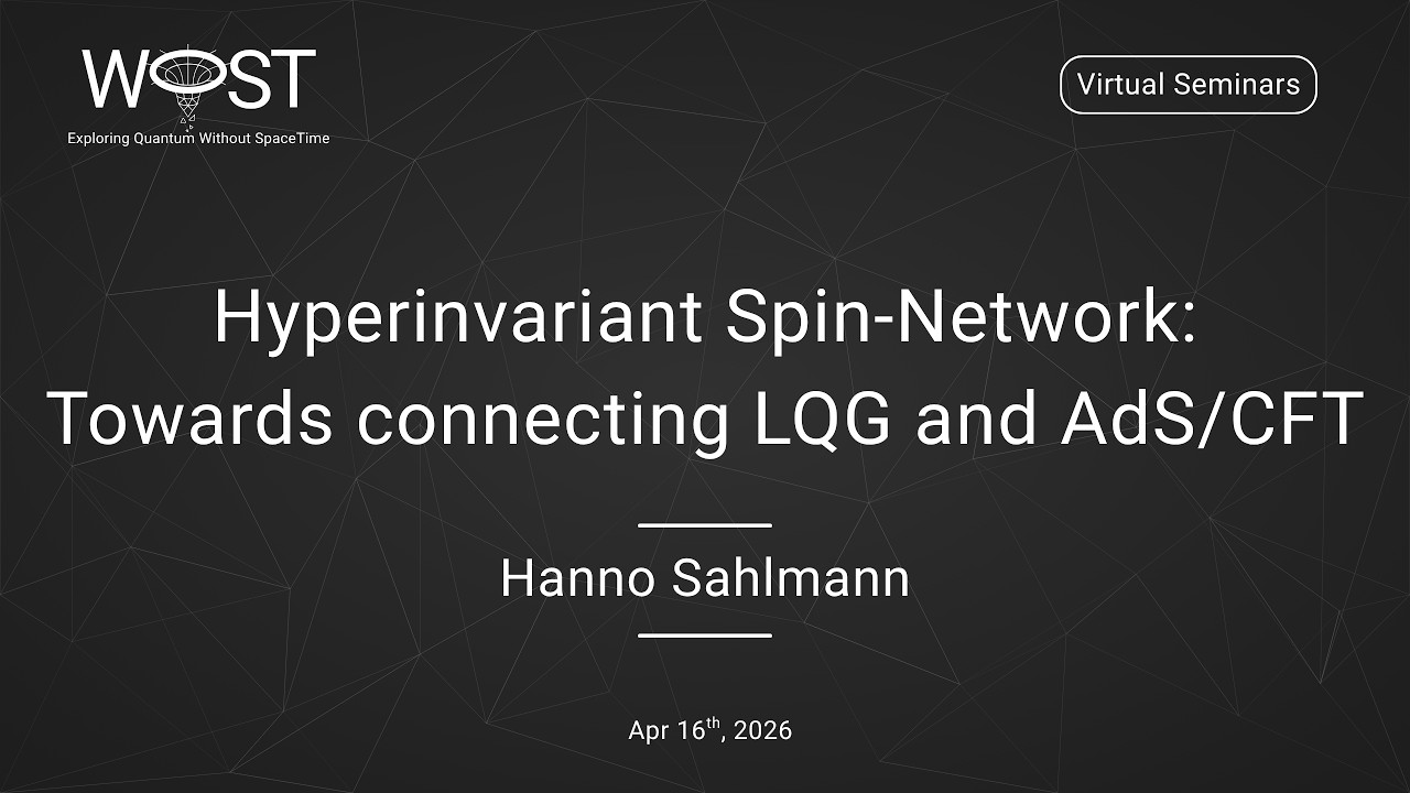Hanno Sahlmann - Hyperinvariant spin networks: Towards connecting LQG and AdS/CFT