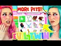MY OPPOSITE TWIN FORCED ME TO BUY HER ALL THE LEGENDARY PETS IN ADOPT ME! Roblox Adopt Me