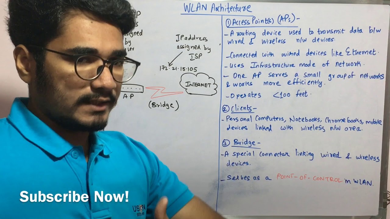 Wireless Technology | Tutorial #43 | WLAN Architecture - YouTube